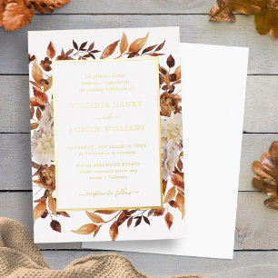 Fall Gold Elegant Wedding