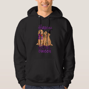 Fall Golden Retriever Halloween Happy Howl O Ween Hoodie