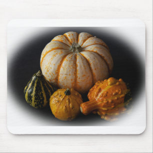 Fall gourds and pumpkin mouse mat