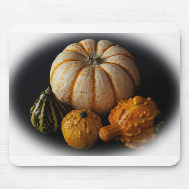 Fall gourds and pumpkin mouse mat (Front)