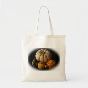 Fall gourds and pumpkin tote bag
