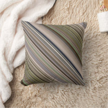 Fall Grasses Brown and Green Stripe and Plaid