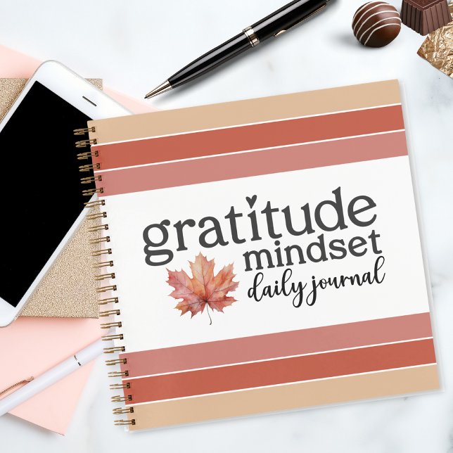 Fall "Gratitude Mindset Daily Journal" Notebook (Creator Uploaded)
