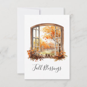 Fall Greeting Card Autumn Landscape