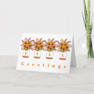 Fall greetings card