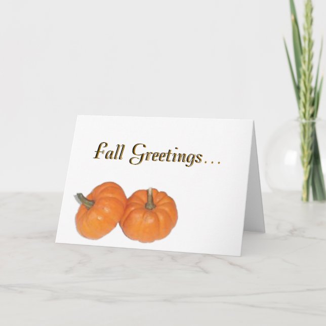 Fall Greetings... Holiday Card (Front)