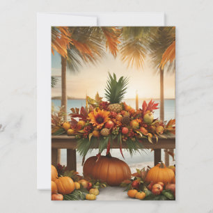 Fall Greetings - Tropical Style Holiday Card