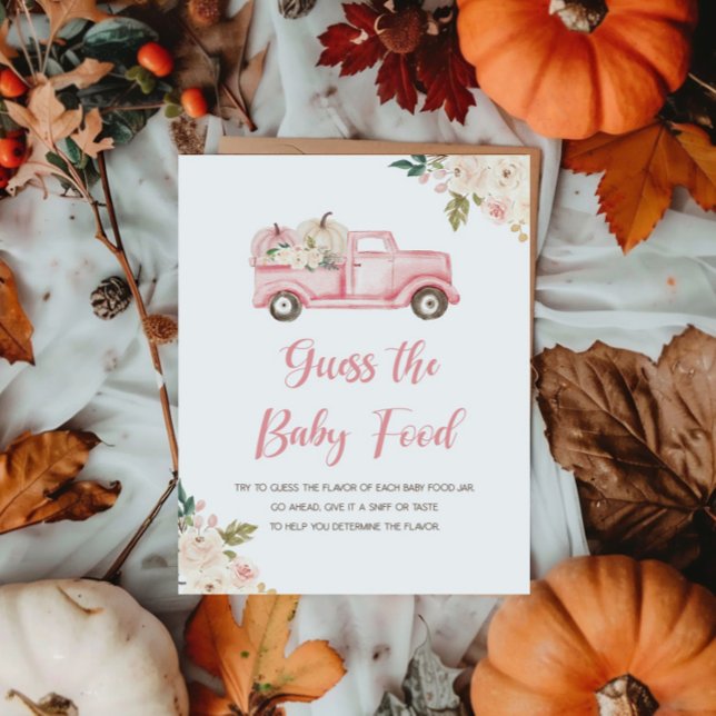 Fall Guess The Baby Food Shower Game Poster (Creator Uploaded)