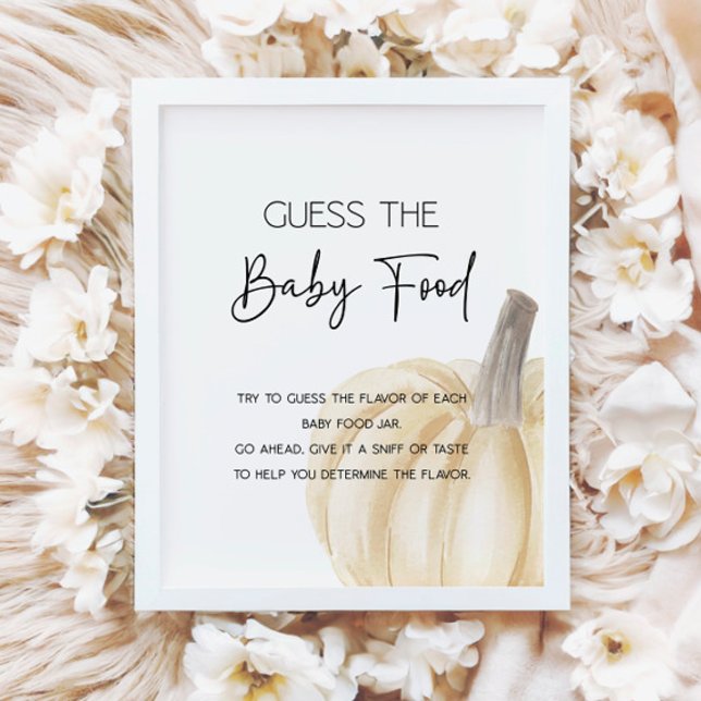 Fall Guess The Baby Food Shower Game Poster (Creator Uploaded)