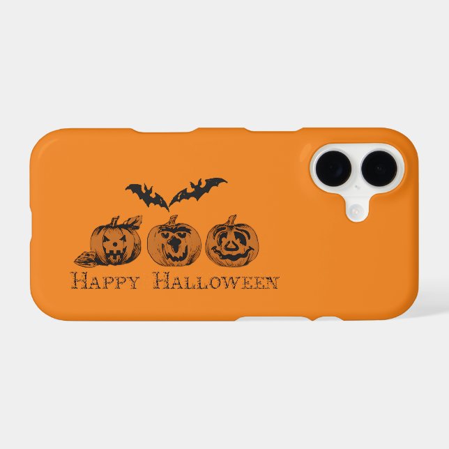 Fall/Halloween/pumpkin  iPhone Case (Back Horizontal)