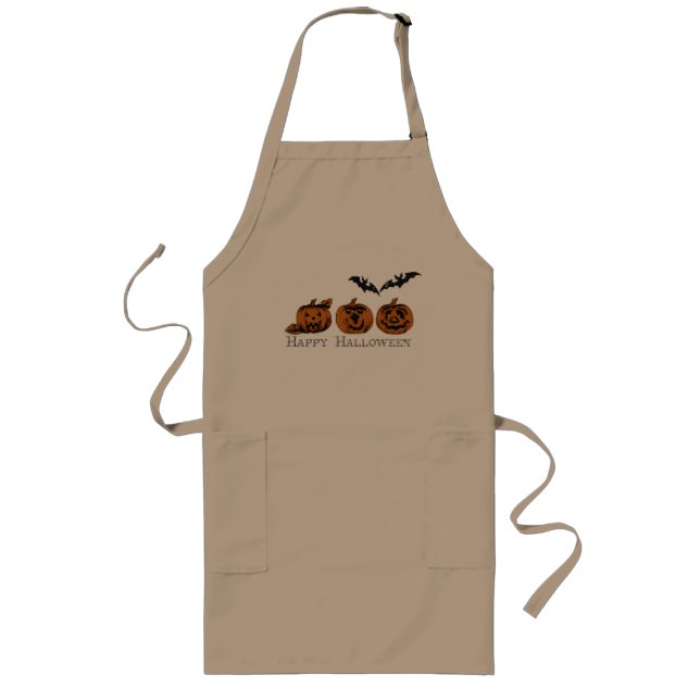 Fall/Halloween/pumpkin  Long Apron (Front)