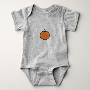 Fall/Halloween/pumpkin onsie Baby Bodysuit