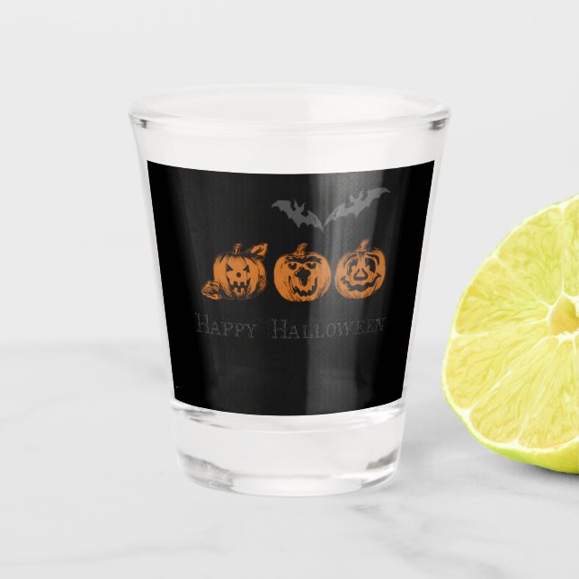 Fall/Halloween/pumpkin   Shot Glass (Front)
