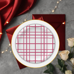 Fall Harvest Apple Branch Floral Baby Shower Paper Plate