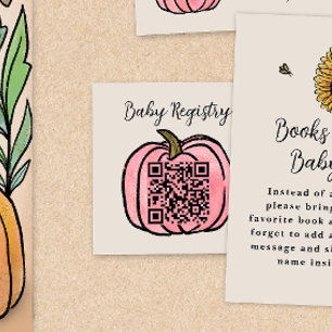 Fall Harvest Baby Shower Registry Enclosure Card