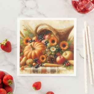 Fall Harvest Basket Napkin