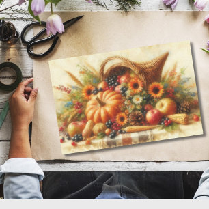 Fall Harvest Basket Tissue Paper