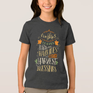 Fall & Harvest Blessings Tri-Blend Shirt