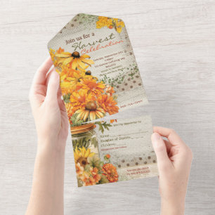 Fall Harvest Celebration All In One Invitation