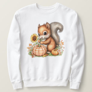 Fall Harvest Cute Baby Squirrel Sweatshirt