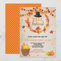 Fall harvest festival thanksgiving party vintage