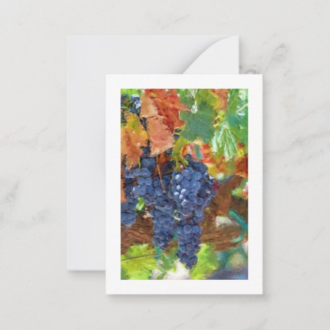 Fall Harvest Grapes Card (Front)