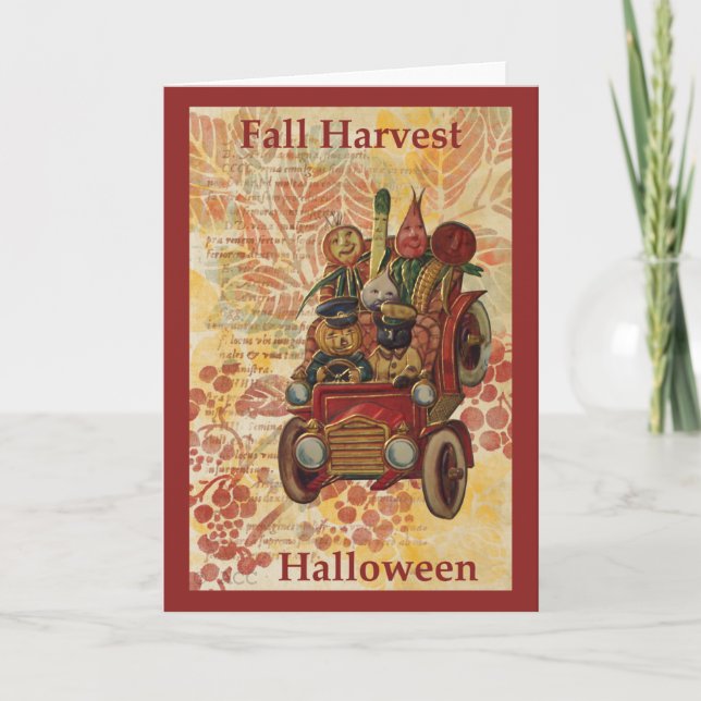 Fall Harvest Halloween Card (Front)