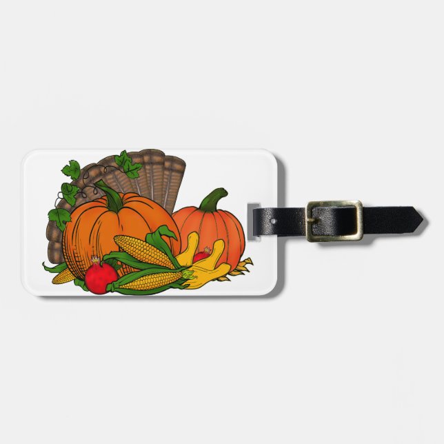 Fall Harvest Luggage Tag (Front Horizontal)
