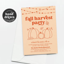 Fall Harvest Party Invitation