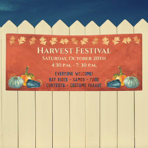 Fall Harvest Pumpkin Festival Event Banner