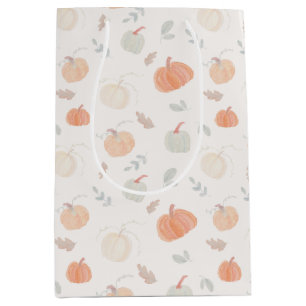 Fall harvest pumpkins medium gift bag