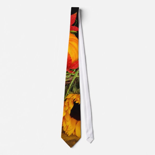Fall Harvest Sunflowers Tie (Front)