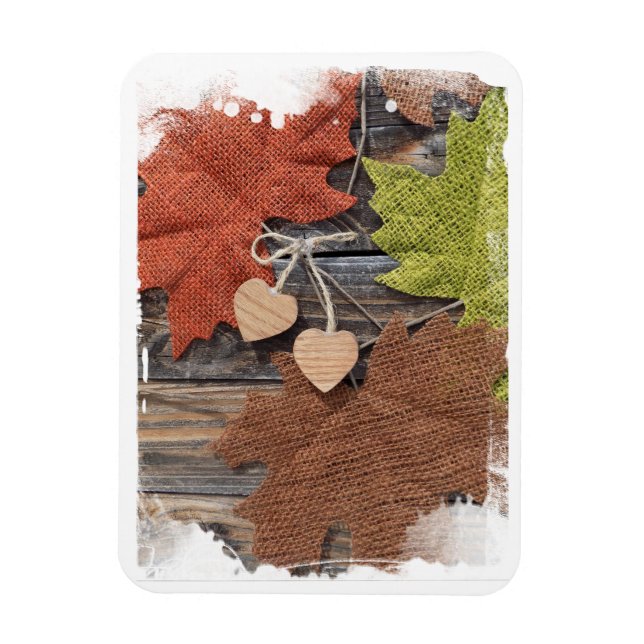 Fall Hearts Magnet (Vertical)