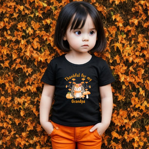 Fall Hedgehog Thankful For Toddler T-shirt