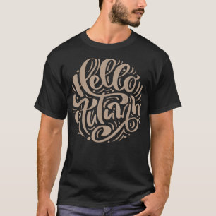 Fall Hello Autumn Womens Graphic  T-Shirt