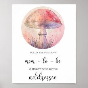 Fall Help the Busy Mum-to-Be Address an Envelope Poster