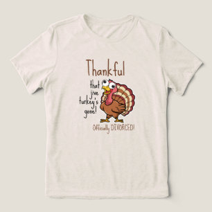 Fall Holiday Funny Divorce Tri-Blend Shirt