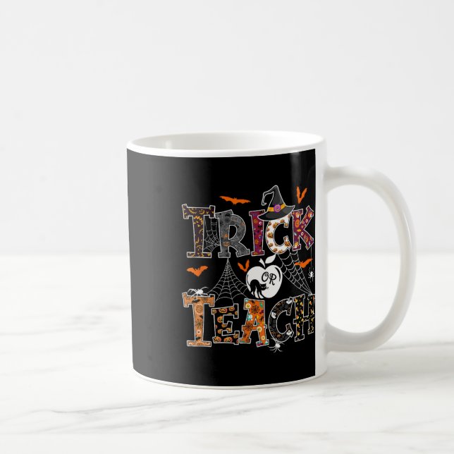 Fall Holiday Themed Thanksgiving Halloween Teacher Coffee Mug (Right)
