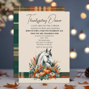 Fall Horse Equestrian  Invitation