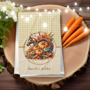 Fall Horse Tea Towel