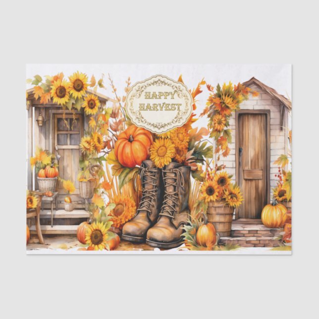 Fall House Tissue Paper (Front)