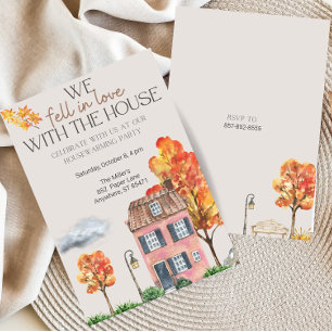 Fall Housewarming Party   Autumn Watercolor Invitation