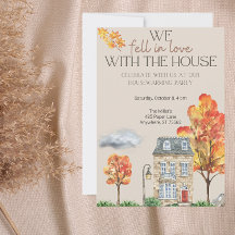 Fall Housewarming Party Invite | Autumn Watercolor