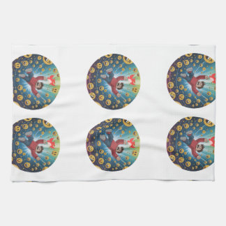 Fall in bubble  tea towel