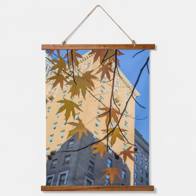 Fall in City Hanging Tapestry (Front)
