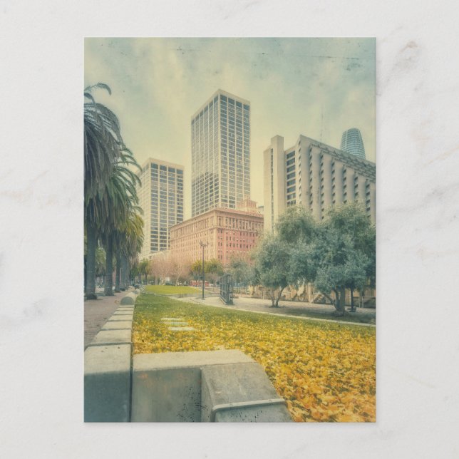 Fall in City  Postcard (Front)