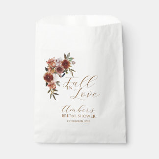 Fall In Love Autumn Bridal Shower Favour Bags