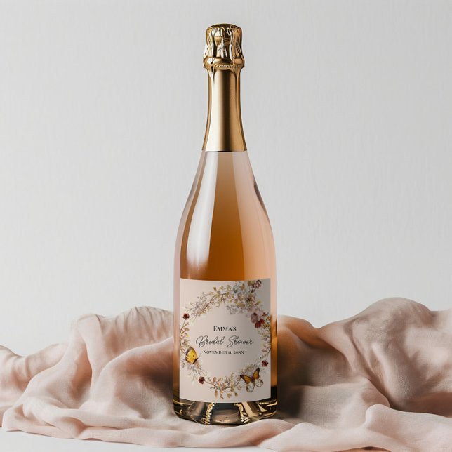 Fall in Love Autumn Bridal Shower Wine Label Set (Creator Uploaded)