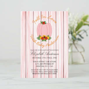 Fall In Love Baby Shower Invitation