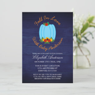 Fall In Love Baby Shower Invitation